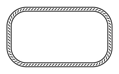 slant line border frame
