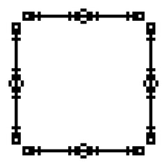 abstract art pixel square frame
