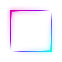 neon square frame

