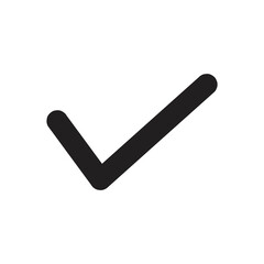 Black check mark icon