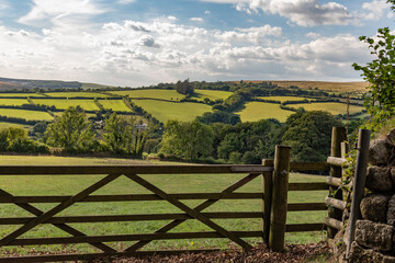 Dartmoor National Park, Devon, England, UK. 2022. Countryside on Dartmoor a few miles north of Cornwood, Devon.