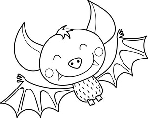 Cute little vampire Halloween clipart