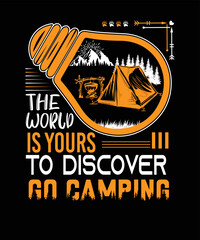 camping t-shirt design