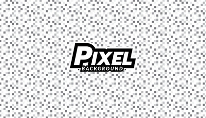 Abstract gray pixel background. Geometric mosaic wallpaper. Game background concept.