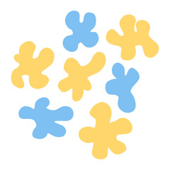 organic shape confetti
