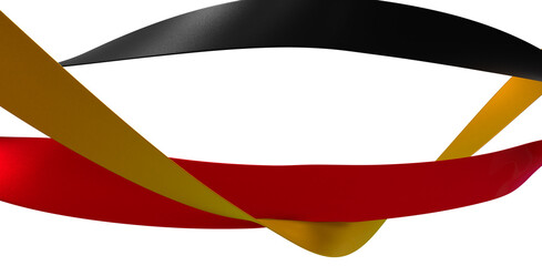 Germany national flag waving 3d render.