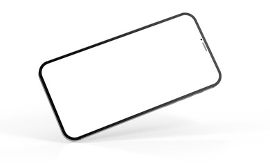 smartphone  With Blank Screen in 3d