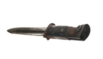 German M 98 bayonet, third model, S 238 G, 1934 year, isolated on white
