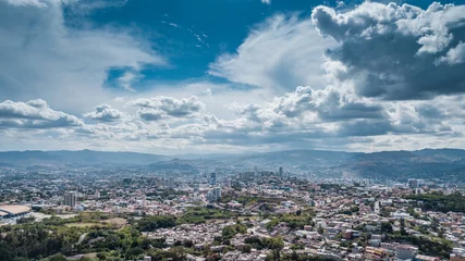 Foto op Aluminium drone shot from tegucigalpa Honduras © Quiony