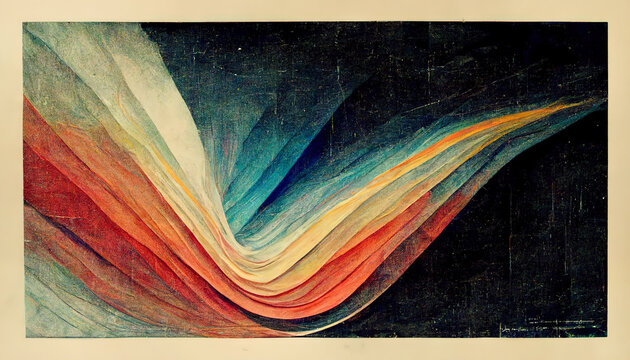 Beautiful abstract expressionism art painting wallpaper background