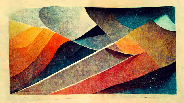 Beautiful abstract expressionism art painting wallpaper background