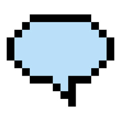 pixel speech bubble
