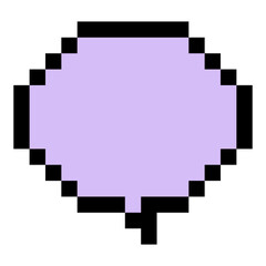 pixel speech bubble
