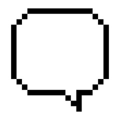 pixel speech bubble
