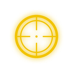 neon light crosshair element
