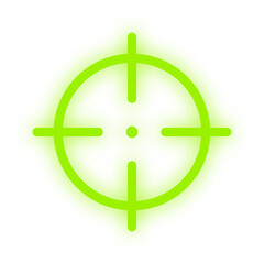 Fototapeta premium neon light crosshair element 