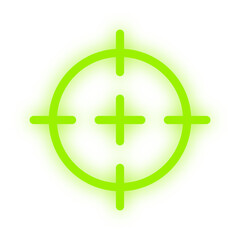 Obraz premium neon light crosshair element 