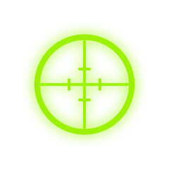 Fototapeta premium neon light crosshair element 