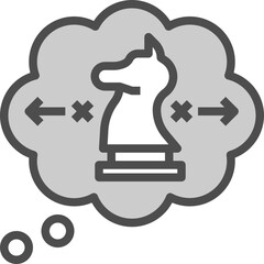 Thinking logic icon