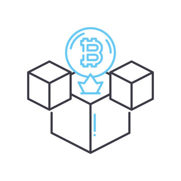 recommend clip art: genesis blocking line icon, outline symbol, vector illustration, concept sign