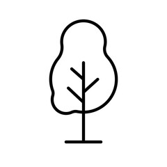 Drzewo  ikona wektorowa - obrazy, fototapety, plakaty
