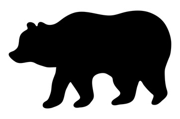 Bear Silhouette Vector Black Bear Drawing Illustration Grizzly Bear