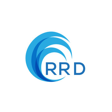 RRD letter logo. RRD blue image on white background. RRD Monogram logo design for entrepreneur and business. RRD best icon.
