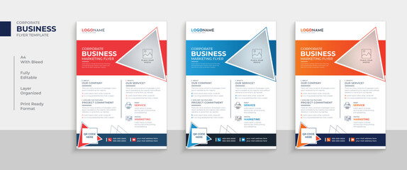 Best corporate business flyer template layout design
