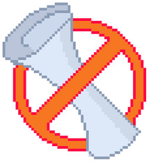 Pixel Illustration of a sign 