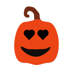 Halloween Pumpkin Love Emoji