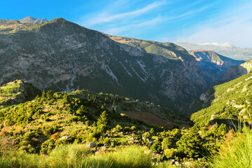 Naklejka na ściany i meble Mountain landscape in Greece