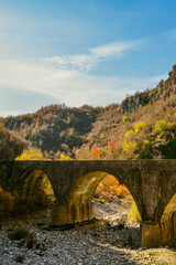 Fototapeta na wymiar Old Lazaridis Bridge in Central Zagori