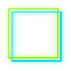 neon light square frame
