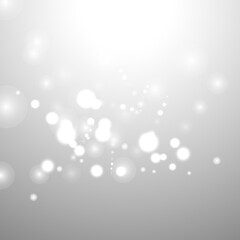 silver background bokeh bling snow flake confetti