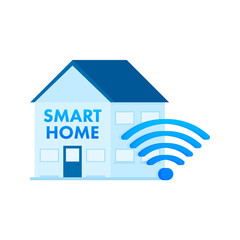 Smart home concept. Smart systems and technology. Vector stock illustration.