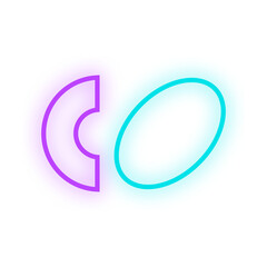 neon line geometric memphis
