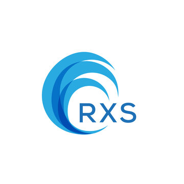 RXS letter logo. RXS blue image on white background. RXS Monogram logo design for entrepreneur and business. RXS best icon.
