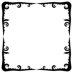 halloween thorn square frame
