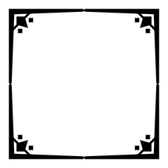 art border square frame
