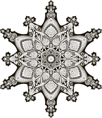 Arabic floral pattern motif