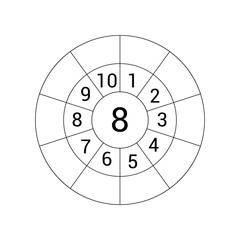 Times table target circle worksheet. Multiplication circle