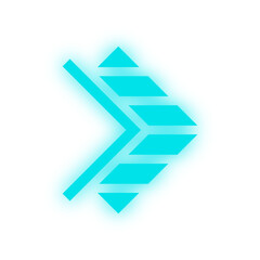 neon tech arrow
