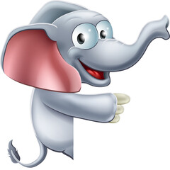 Cute Pointing Elephant