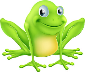 Cartoon frog character