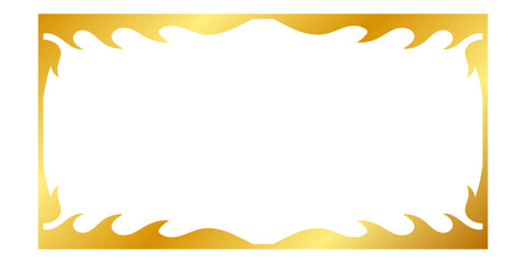 gold art rectangle frame
