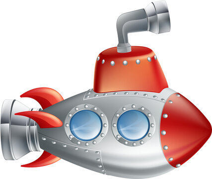 Fun Cartoon Submarine