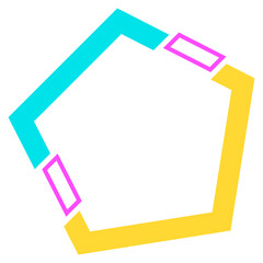 dynamic pentagon frame
