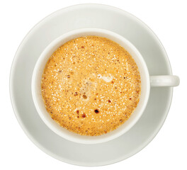 cup of coffee isolated