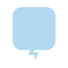 pastel square speech box
