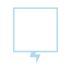 pastel square speech box
